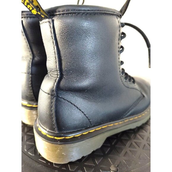Dr Martens kids Laced Zip Up Gloss Black Shoes Boots 1460 J 13 - Picture 9 of 16